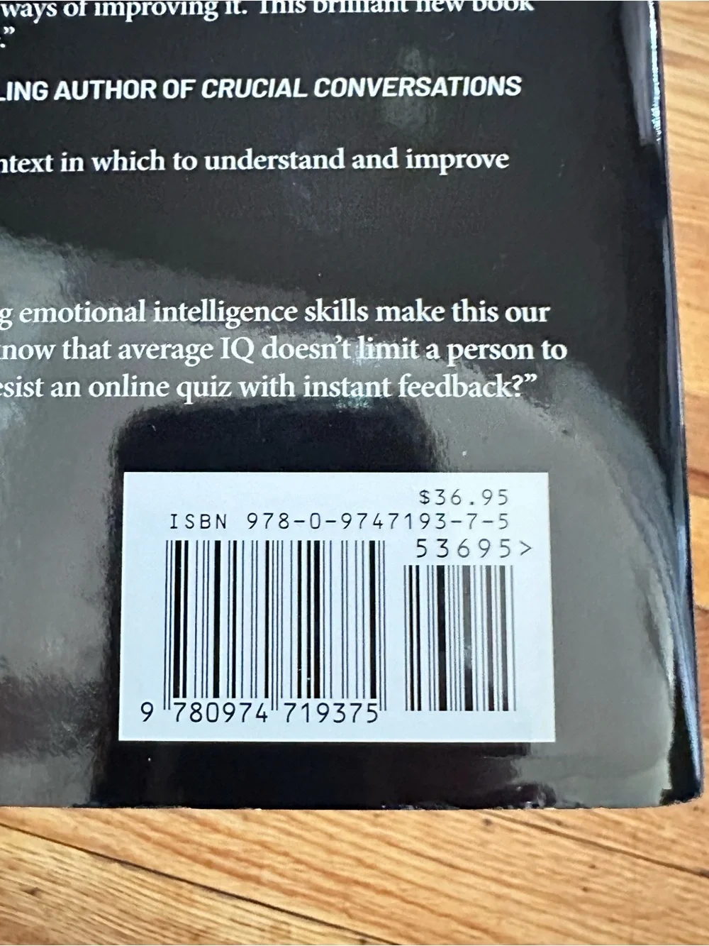 Emotional Intelligence Habits Travis Bradberry Hardcover UNUSED EQ Test Code